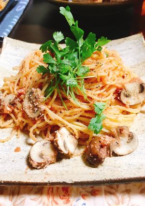81歳ばあばの明太子パスタ-レシピのメイン写真