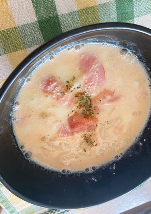 クリーム明太うどん-レシピのメイン写真