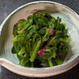 5分で♡チンゲン菜花の梅かつお和え