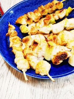 【★おうち居酒屋★】*鶏皮で焼き鳥*-レシピのメイン写真