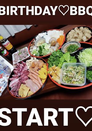 BBQ バーベキュー 誕生日 覚書 焼肉-レシピのメイン写真