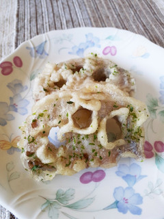 蓮根の天ぷら 海苔塩あじ-レシピのメイン写真
