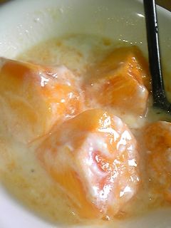 まろやか柿ヨーグルト-レシピのメイン写真