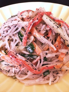 副菜♡作り置き♡弁当♡春雨サラダゆかり味-レシピのメイン写真