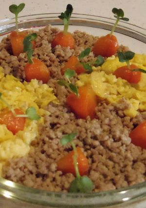 こどもの日やお祝いに可愛いにんじん畑ご飯-レシピのメイン写真