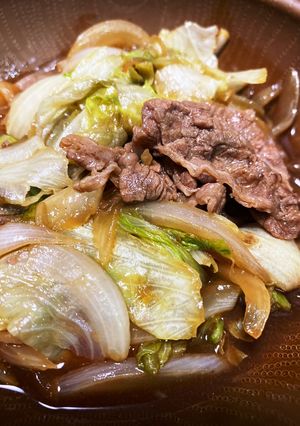 牛こまとレタスの炒めもの-レシピのメイン写真