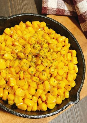 スキレットで本格的♡簡単コーンバター-レシピのメイン写真