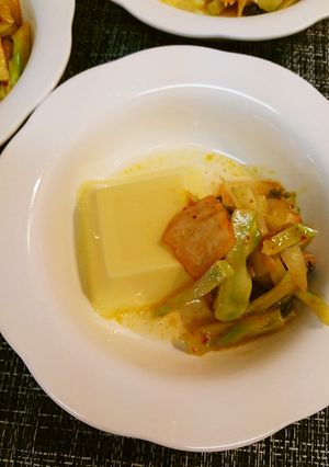 簡単韓国風おつまみ玉子豆腐-レシピのメイン写真