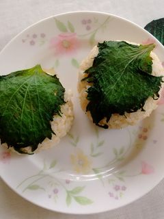 シソと梅干のおにぎり-思い出のレシピ-レシピのメイン写真