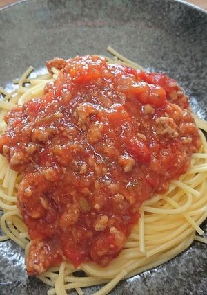 ミートソーススパゲッティ-レシピのメイン写真