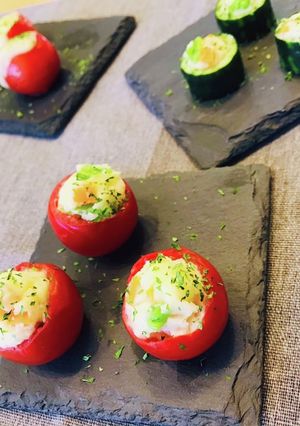 ミニトマトカップのポテトサラダ-レシピのメイン写真