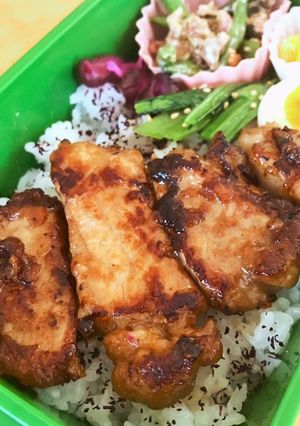 お弁当用☆豚ロースのタレ漬け焼き-レシピのメイン写真