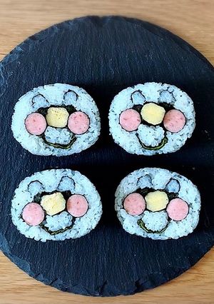 アンパンマンのデコ巻き寿司-レシピのメイン写真