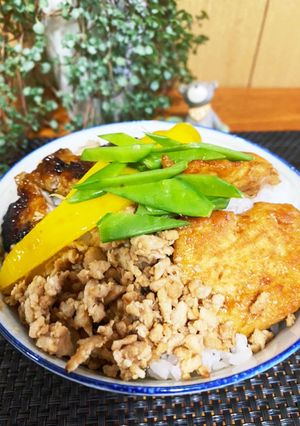 肉♡肉のガッツリ丼-レシピのメイン写真