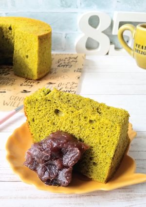 グルテンフリー米粉甘酒抹茶シフォンケーキ-レシピのメイン写真