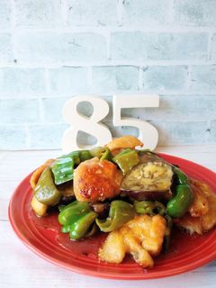 15分で完成!鶏もも肉と夏野菜の甘酢炒め-レシピのメイン写真