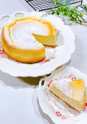 水切り不要！豆腐入り低糖質チーズケーキ♡-レシピのメイン写真
