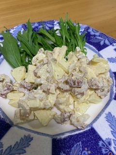 簡単サラダ ちくわ りんご-レシピのメイン写真