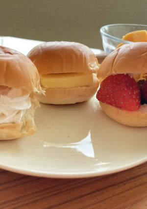 ミニあんぱんの三段活用-レシピのメイン写真