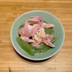 รูปของ 簡単美味しい。刺身こんにゃくナムル！