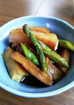 新じゃがとアスパラのにんにく醤油漬け-レシピのメイン写真