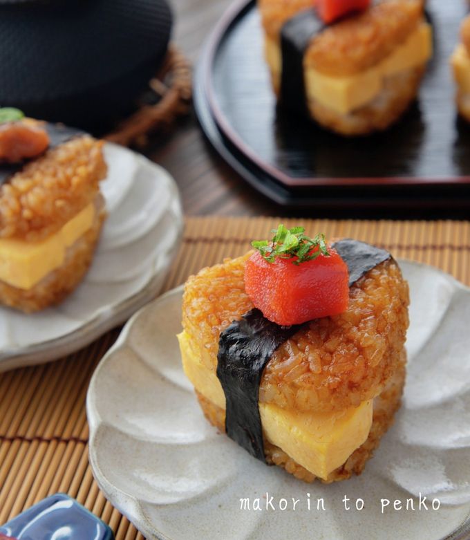 約11センチ】うなぎ×極厚たまごの焼きおにぎりサンド 食品サンプル