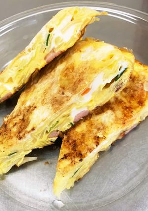 スパニッシュ　キャベツ　オムレツ-レシピのメイン写真
