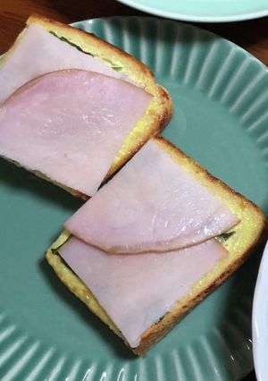 大葉香るハムチーズトースト-レシピのメイン写真