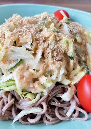 サラダお蕎麦deごまドレ-レシピのメイン写真