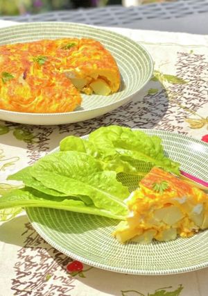 ポテトいっぱい！スパニッシュオムレツ-レシピのメイン写真