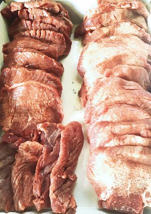 牛タンの厚切りステーキの捌き-レシピのメイン写真