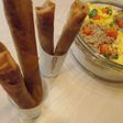 ドライカレーのスティック春巻き