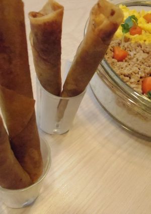 ドライカレーのスティック春巻き-レシピのメイン写真