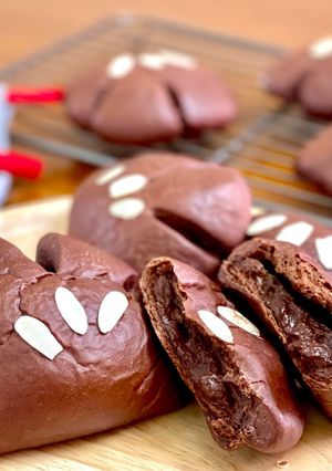 ふんわり!!ダブルチョコクリームパン！-レシピのメイン写真
