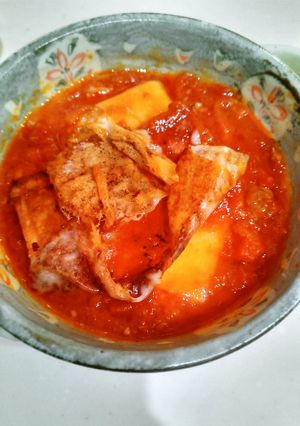 23分◎トマトチーもちスープ-レシピのメイン写真