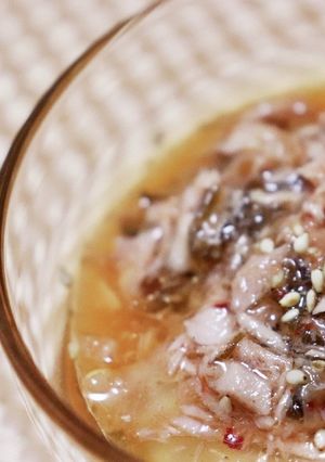 韓国風キムチもずくサラダ-レシピのメイン写真
