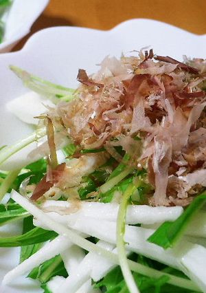 シャキシャキ♪水菜と長芋のサラダ☆-レシピのメイン写真