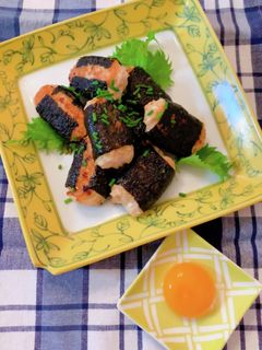 海苔巻きつくね焼き-レシピのメイン写真