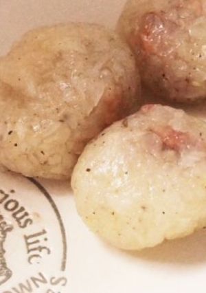 お弁当にも。焼き鳥缶で簡単玉ねぎ焼売-レシピのメイン写真