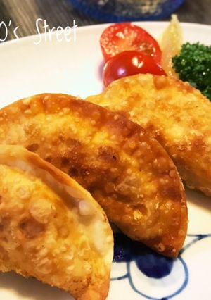 筍とキノコと豚ミンチで！揚げ餃子♪-レシピのメイン写真