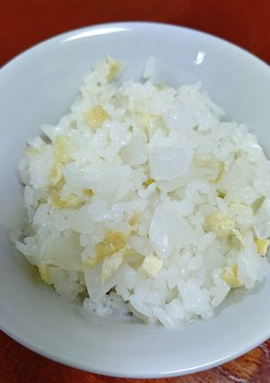 圧力鍋で新たまねぎごはん-レシピのメイン写真
