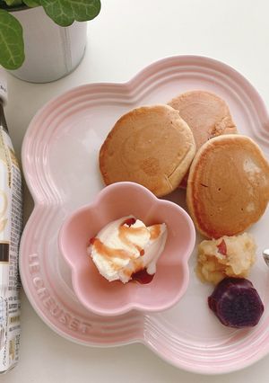 *濃縮ティーラテベースのパンケーキ*-レシピのメイン写真