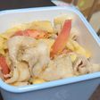 タケノコと豚しゃぶのりんご酢サラダ