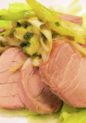 低糖質&高蛋白!簡単♪満腹♪ヒレ肉の塩豚-レシピのメイン写真