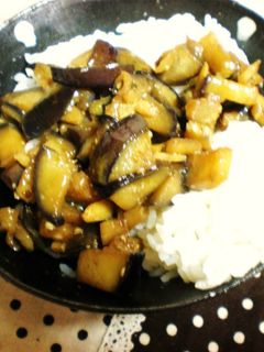 *んー簡単すぎ!ナス丼*-レシピのメイン写真