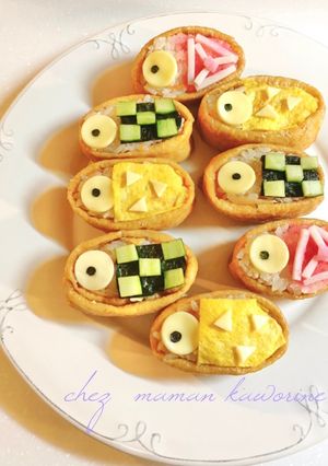 こどもの日に鬼滅いなり寿司-レシピのメイン写真