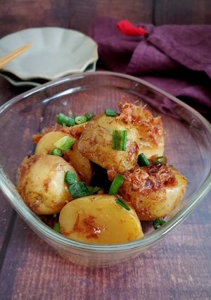 レンジで簡単！新じゃがのバターおかか和え-レシピのメイン写真