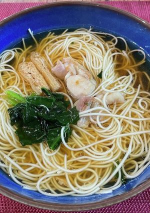 鳥の油とダシがおいしい煮麺-レシピのメイン写真