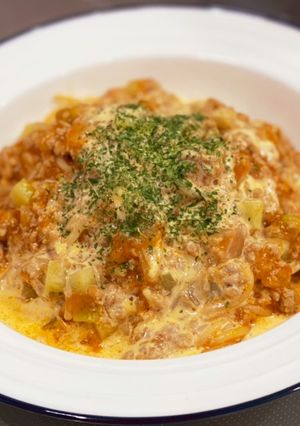 ワンパンで簡単♫ミートチーズスパゲッティ-レシピのメイン写真