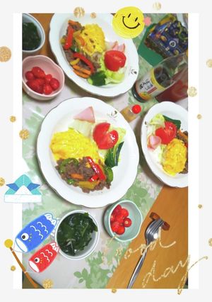 プルコギ添えオムライス( ´∀`)♪♪-レシピのメイン写真